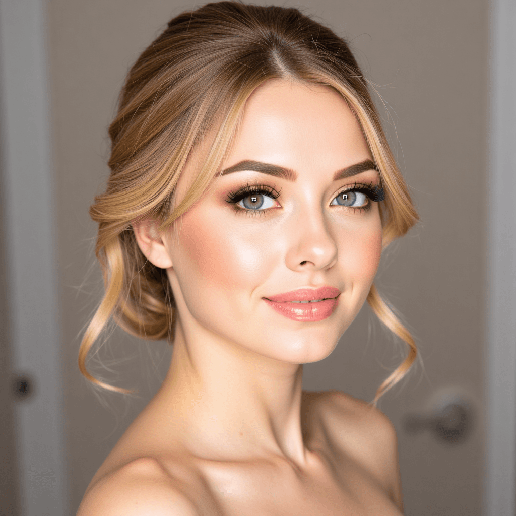 Soft glam natural makeup look by Poli Makeup, Perth